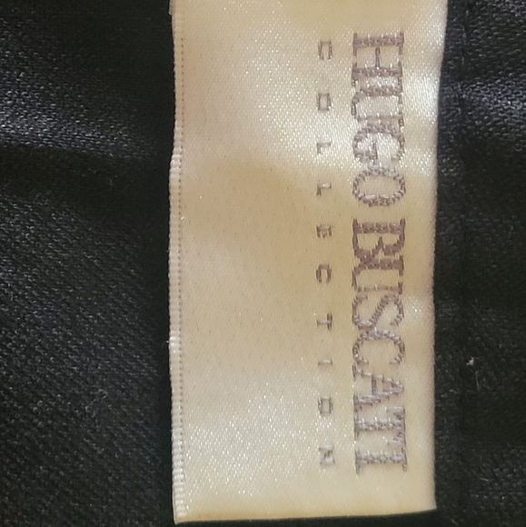 SOLD 🚨 Hugo Buscati collection jacket blazer Sz 12 black long sleeve zip front - Picture 6 of 6